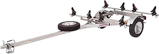 Malone MPG464-LBS MicroSport LowBed 2 Kayak Trailer with 2 SaddleUp Pro Kayak Carriers & Spare Tire | 20' / 800 lbs Load Capacity | Fully Submersible | 22" Crossbar to Ground Clearance