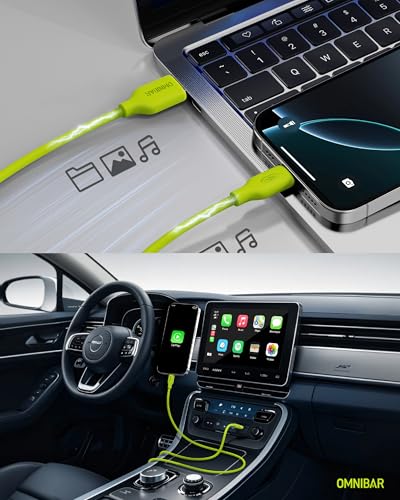 Image of USB A to Lightning Cable (6FT, Lime Green), Ultra Soft Flow Silicone iPhone Charging Cord, Apple MFi Certified Lightning Cable for iPhone 14 /13 /12 /11 /XS /XR /X /SE, iPad Pro /Air /Mini, iPod Touch