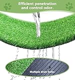 SSRIVER 80*100CM Hundeklo für Zuhause & Hundetoilette Balkon Welpen Training Hundetoilette Ersatzrasen mit Kunstrasen Outdoor Ideal für Wohnung & Balkon
