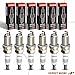 A-Premium Iridium Platinum Spark Plugs Compatible with Audi Q5 2013-2017, Q7, A6 Quattro, A7 Quattro, A8 Quattro, S4, S5, SQ5 & Porsche Cayenne, Panamera & Volkswagen Touareg, 3.0L, Pack of 6