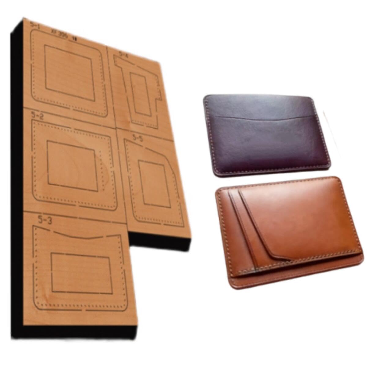 YJIUYUANQ Leather Metal Cutting Die DIY Stamping Punching Cutter Alloy Steel for Handmade DIY Leather Craft Card Holder 100x80mm