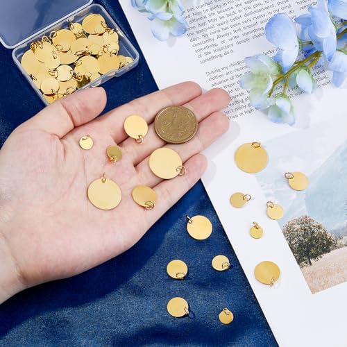 Breloques rondes en laiton SUPERFINDINGS pour creer des cadeaux de bijoux faits main