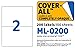 Cover-All Printable Labels for Shipping - Laser/Ink Jet Compatible Shipping Labels, 2 per Sheet, 5-1/2