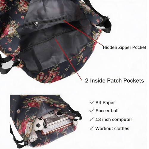 Image of MOCA Drawstring Gym Sports Backpack Lightweight Multipurpose Daypack Travel School College Daily Storage Carry Suitable Men Women Kids Adults Fitness Accessory
