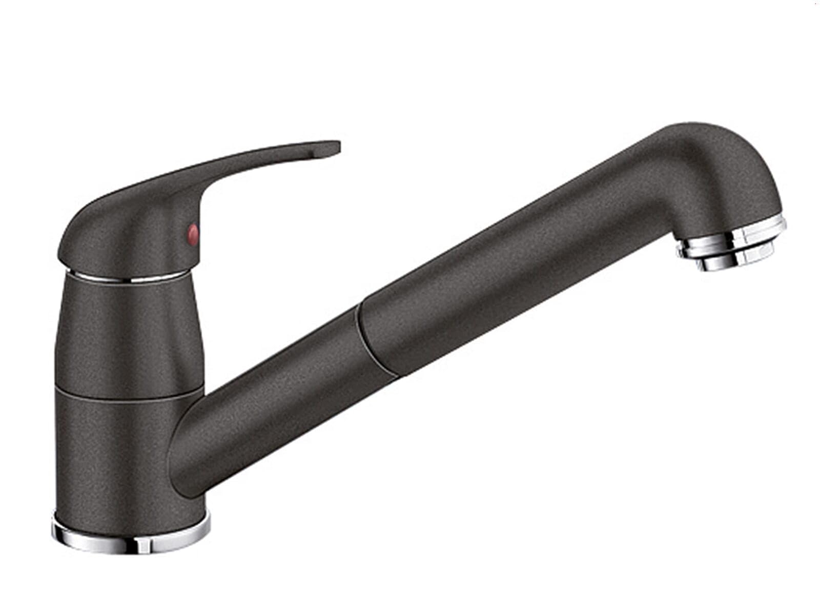 BLANCO DARAS-S – High-Pressure Kitchen Tap – Compact Entry-Level Model in Classic Design with Pull-out Spray – Anthracite – 517732