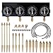 Irfora Professional Portable Fuel Vacuum Carburetor Synchronizer Set 4 Gauges Kit for Motorcycle Car Universal