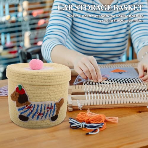 Panier résistant la déformation de rangement avec couvercle en coton - 6