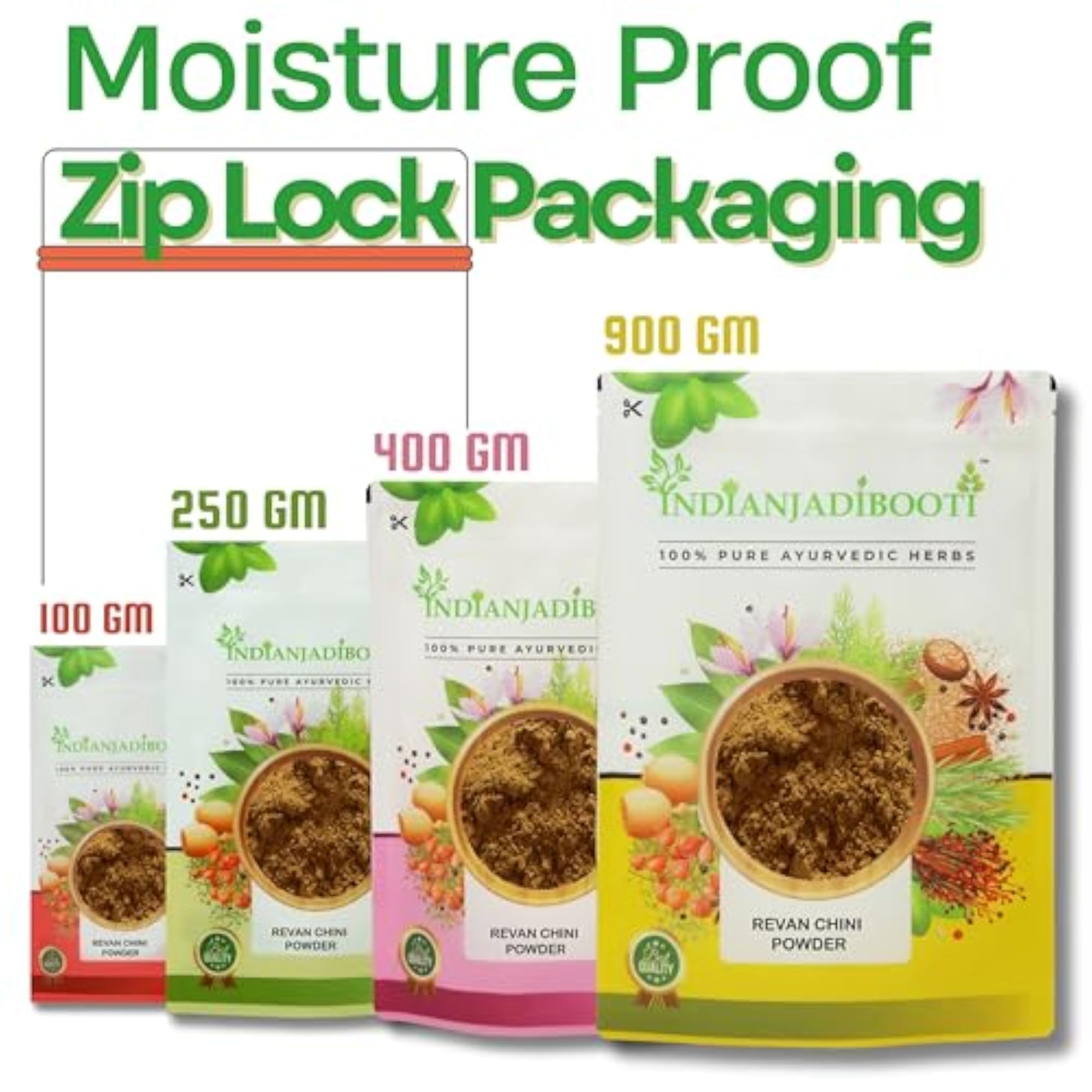 IndianJadiBooti Revand Chini Powder, 900 Grams Pack