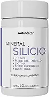 Silício Com Vitaminas A,B5,B7,C,D,E 500mg 60 Cápsulas - Natunéctar