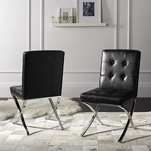 Sillón Poliéster Cromado Negro miniatura 2