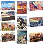 Stonehouse Collection | Arizona Mountain Note Cards - 10 Boxed Cards & Envelopes - Desert Mountain Note Cards (Assorted)