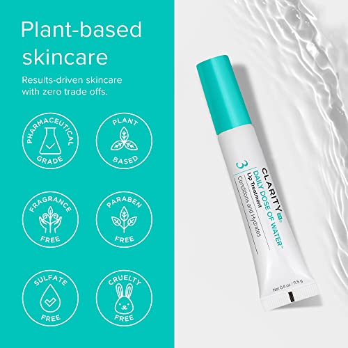 Clarityrx Daily Dose Of Water Lip Treatment, Natural Plant-Based Lip Plumping Treatment With Hyaluronic Acid For Dry, Chapped Lips (0.4 Oz) #TOP4