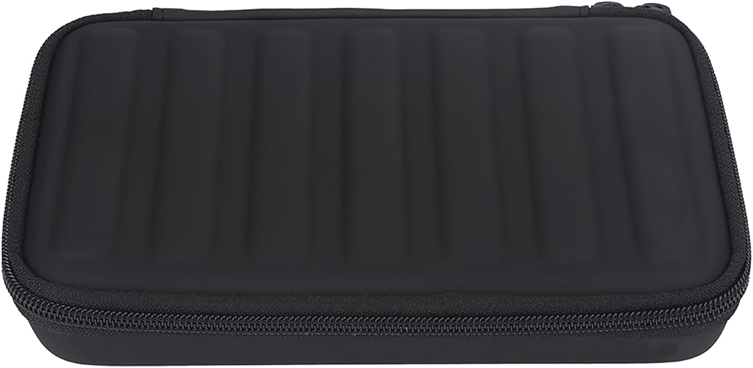 Keenso Harmonica Storage Case, PU Leather Bag for 7 Harmonicas, Lightweight, Portable Design with Soft Inner Slots and Anti