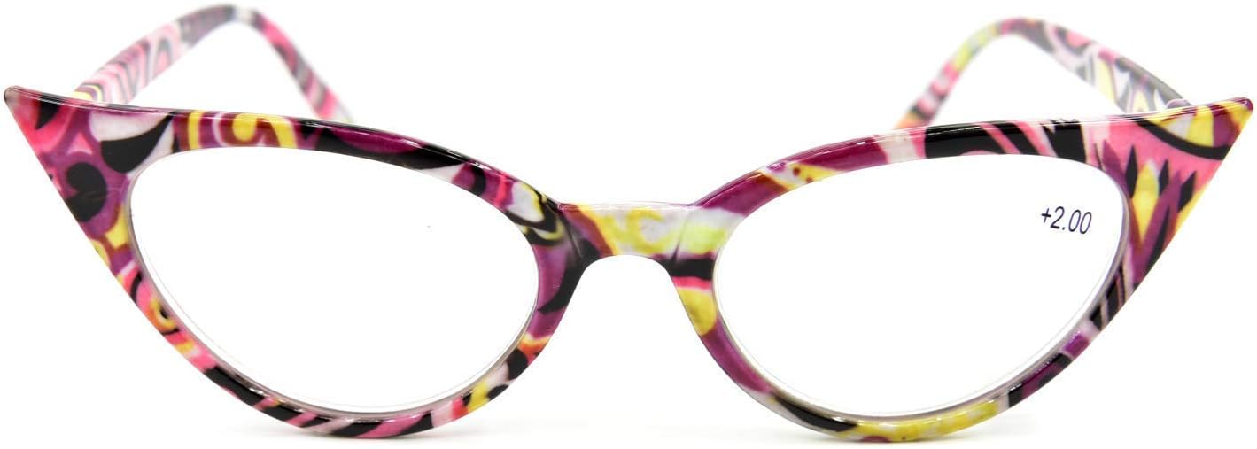 Fads & Fashions Retro 1950s 1960s Cat Eye Reading Glasses +1.0 up to +4.0 Model MT57
