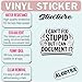 (3PCS) I Can't Fix Stupid But I Can Document It Sticker Pack Durable Waterproof Vinyl Stickers for Laptop Water Bottle Car Bumper Phone Case