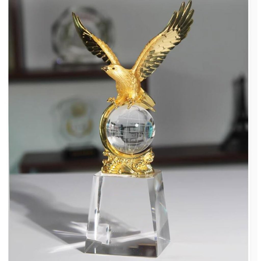 Pokale, Medaillen Auszeichnungen Souvenirtrophäe Zum Jubiläum Der Unternehmenskooperation Trophäe Aus Metall Schriftzug „Ehre Mit Trophäe“. Ornamente