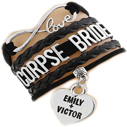 Corpse Bride - Tim Burton Inspired - Infinity Love Bracelet - 8.5 Inches - Best Gift for Fans