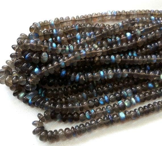 Perles en labradorite véritable aux reflets bleus magiques et captivants - 3
