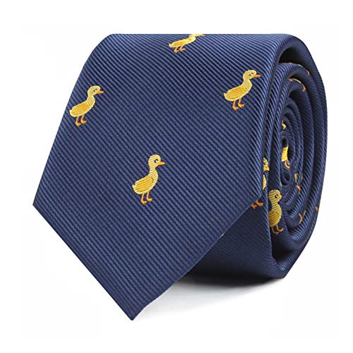 AUSCUFFLINKS Duck Tie for Him | Duckling Animal Lover Neckties for Men | Bird Ties for Him | Birthday Gift for Guys (Duck)