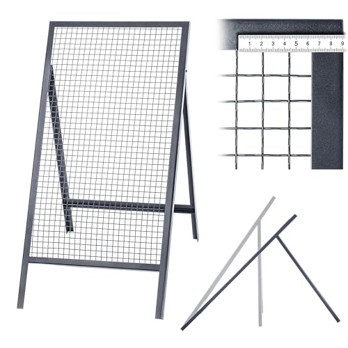 KADAX Tamis à jet rectangulaire en fil d'acier - Pour le jardin, le sable, le sable, le sable, le sable, la terre et les pierres - Largeur du maillage : 2 x 2 cm