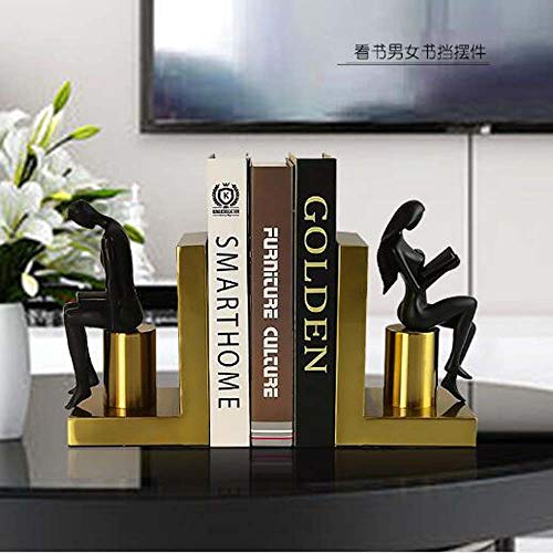 Ozdoby Nordic Metal Bookends Bookends by TV Dekoracje szafek Biurko do nauki Rzemiosło żywiczne Ozdoby Akcesoria domowe