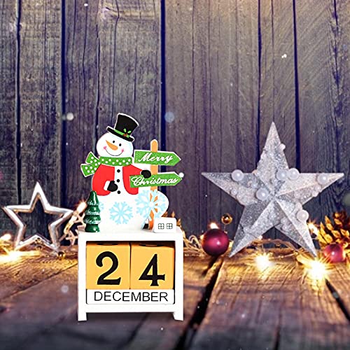 Houten Kerst Advent Countdown Kalender Kerst Kalender Decoraties Tafelblad Ornamenten 2021 Gepersonaliseerde Kerstcadeau… - Afbeelding 8