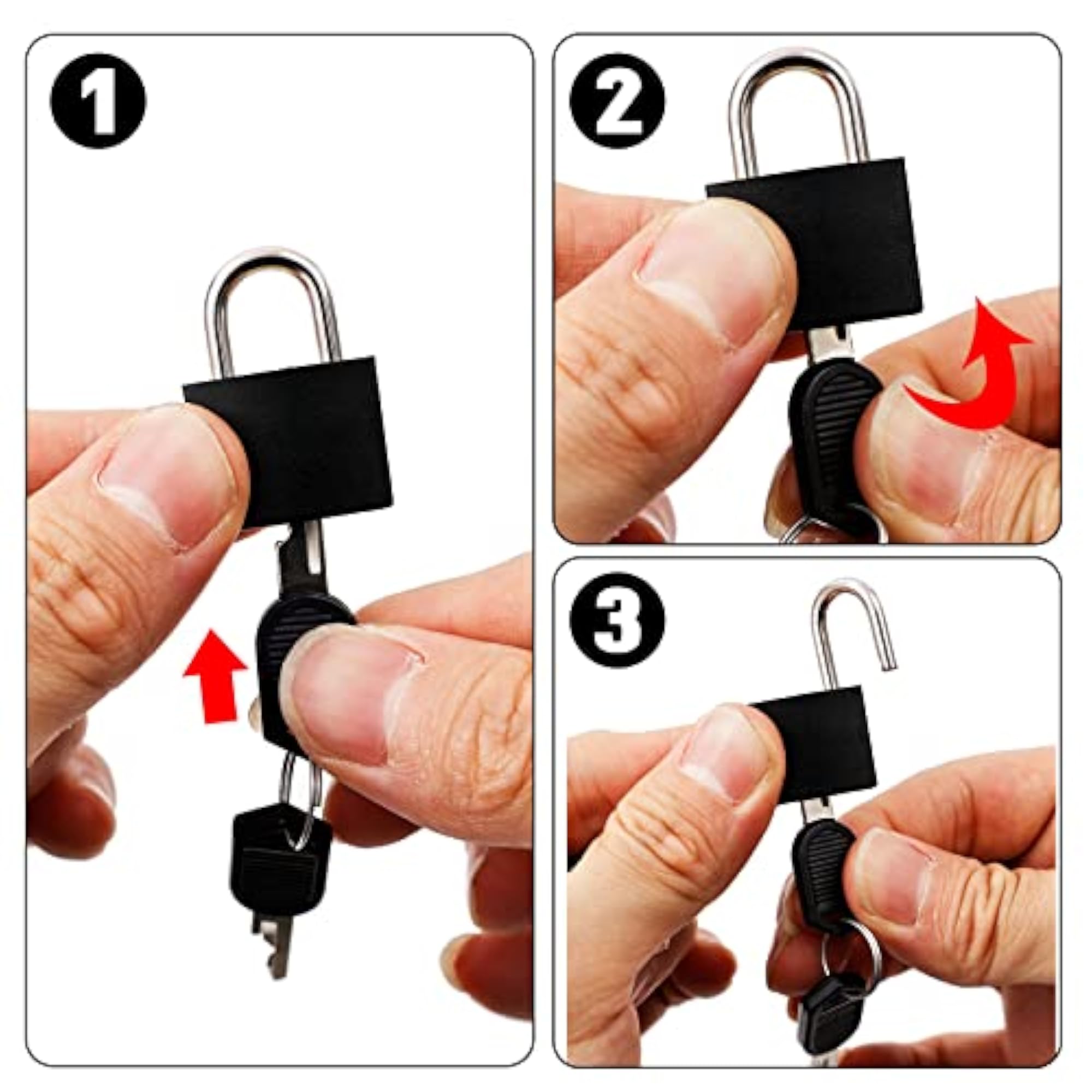 6 Pcs Small Padlocks Luggage Locks with Keys