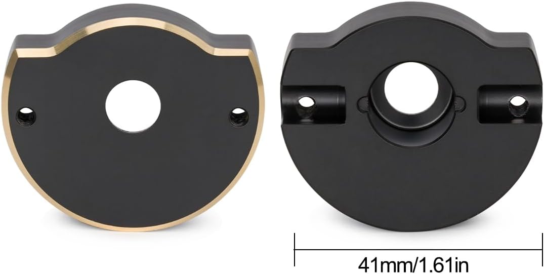 F10T Axle Brass Weights Rear Axle Tube Cap for 1/10 RC Crawler Vanquish F10T Axles VS4-10 Chassis Upgrade Parts (Rear Axle Tube Cap)