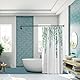 Sikaiqi Dehnbare 304 Edelstahl L-Form Badezimmer Badewanne Ecke Duschvorhangstange (Schwarz 60-133 cm x 180-215 cm), bohrfreie Installation, für Badezimmer, Bekleidungsgeschäft, Privatraum