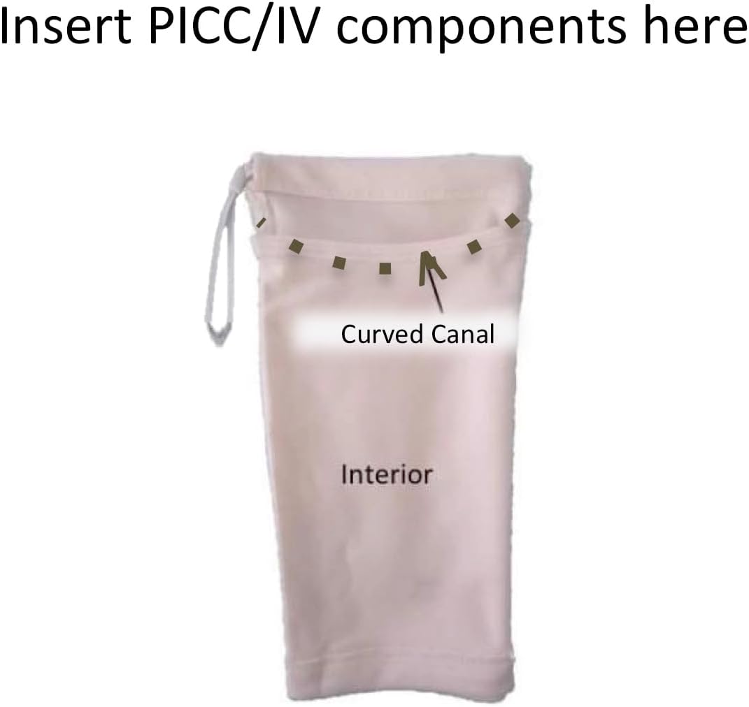 PICC/IV ArmCover/Sleeve-U- Shape Canal, Barrier Band Tan Medium