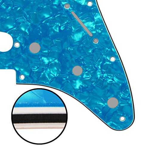 FLEOR Lot de pickguard SSS pour guitare Stratocaster, boutons de contrôle 2T1V, pointe de sélecteur de niveau pour… - Les Beatles, Paul McCartney, John Lennon, RIngo Starr, George Harrison FLEOR Lot de pickguard SSS pour guitare Stratocaster, boutons de contrôle 2T1V, pointe de sélecteur de niveau pour… – Image 5
