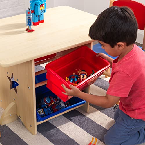 Kidkraft 26912 Wooden Star Table & Chair Set With 4 Storage Bins, Children'S Furniture thumb #4