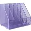 Purple, 5 Vertical Compartments