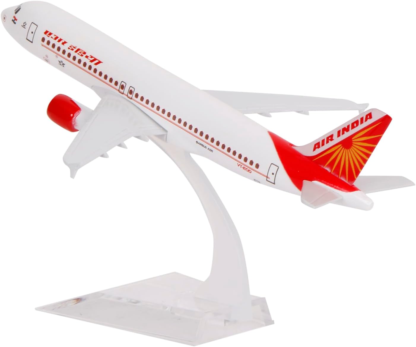 Table Top Miniature Aeroplane Air India Scale Model Decorative Showpiece for Home Decor & Office Table, 16 Cm