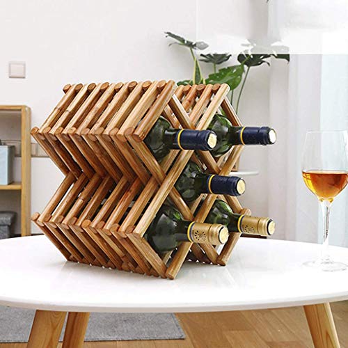 Mueble para botellas de vino de madera maciza miniatura 4
