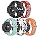 Compatible with COROS PACE 2/COROS APEX 42mm Bands Two-Toned Silicone Breathable Replacement Sport Strap Quick-Release Wristband for COROS PACE 2 Smart Watch Women Men