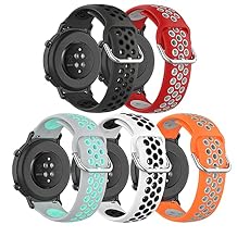 E ECSEM Compatible with COROS PACE 2 & COROS APEX 42mm & COROS APEX 2 Bands Two-Toned Silicone Breathable Replacement Sport Strap Quick-Release Wristband for COROS PACE 2 Smart Watch Women Men