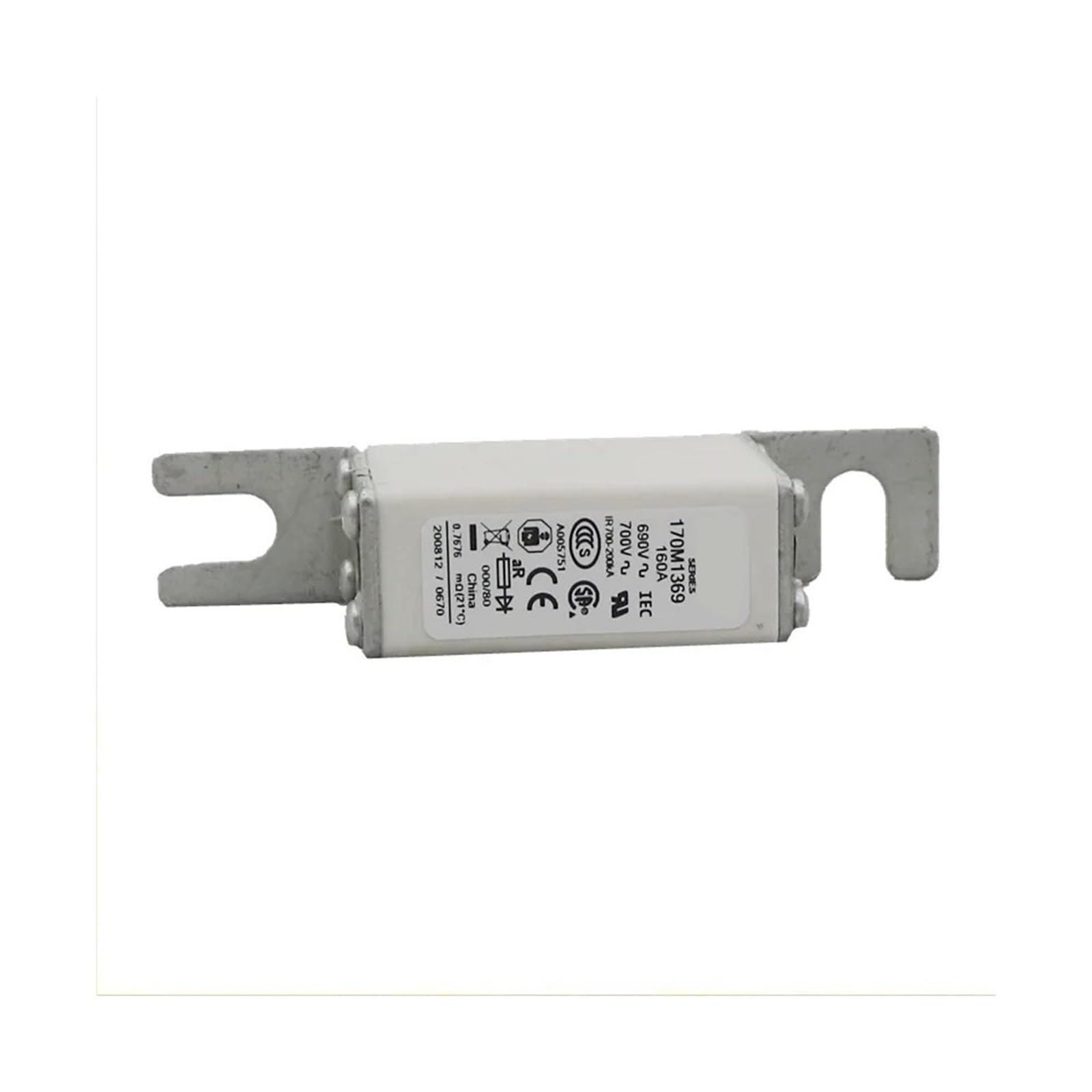 Fusible rapide 170M1369 Bussmann de taille 000 pour protection de puissance