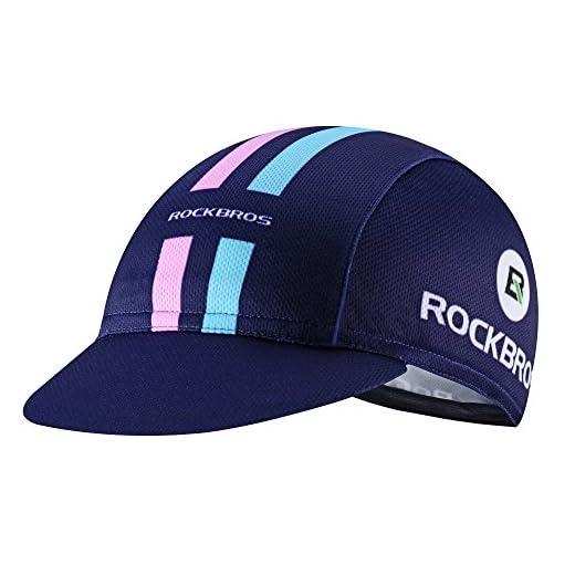 ROCKBROS Men's Cycling Cap Breathable Sun Proof Helmet Liner Hat Blue Purple