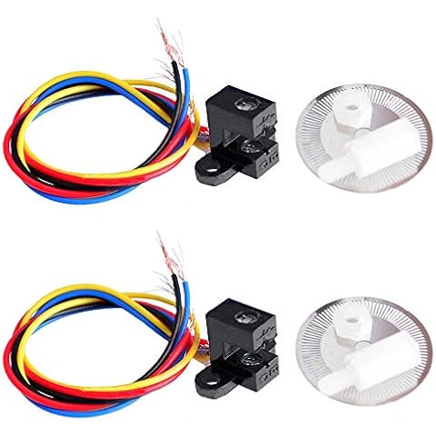 Ximimark 2Pcs Photoelectric Speed Sensor Encoder Coded Disc Code Wheel for Smart Car C B D E Models Cover