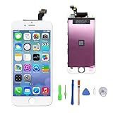 EXW for iPhone 6 Screen Replacement LCD Digitizer & LCD Touch Screen Panel LCD Display with Frame Assembly Front Glass Fit for iPhone 6 4.7 Inch White