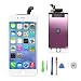 For iPhone 6 Screen Replacement LCD Digitizer & LCD Touch Screen Panel LCD Display with Frame Assembly Front Glass Fit for iPhone 6 4.7 Inch White