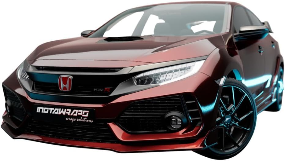 KPMF K75400 Gloss Red/Black Iridescent | K75408 | Vinyl CAR WRAP Film (5ft x 25ft (125 Sq/ft)) w/Free-Style-It Pro-Wrapping Glove