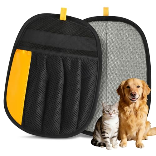 Jimtoiny Electrostatic Pet Hair Removal Glove Five-Finger Grooming Mitt