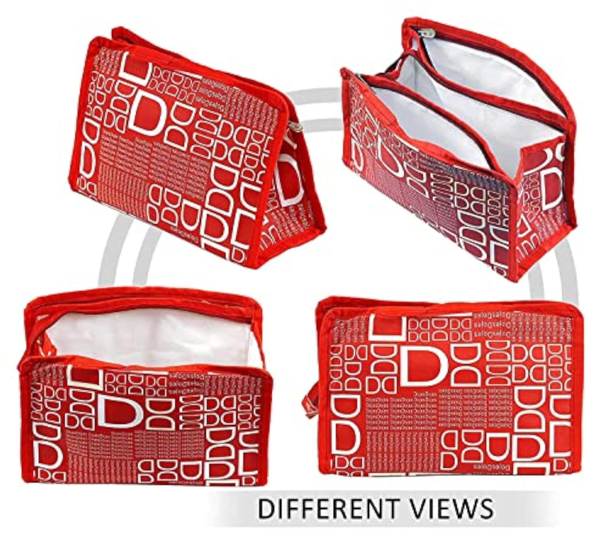 3-Set Travel Makeup Pouch Toiletry Cosmetic Shaving Kit Bag