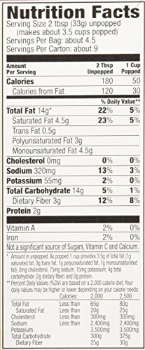 Orville Redenbacher, Pour Over Movie Theater Butter Popcorn, 9.9oz Box (Pack ...