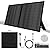 SUNSUL Portable 100 Watt 12V Foldable Solar Panel with Adjustable Kickstands and Waterproof IP65 Design for Power Station, Travel, Outdoor Camping, RVs, and Off-Grid Applications