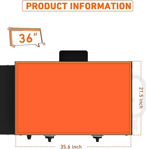 Miniatura 6 de Alfombrilla de silicona para plancha Blackstone de 36 pulgadas, cubierta de accesorios de parrilla Blackstone, alfombrilla de silicona de grado