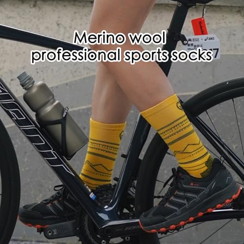 Merino wool hiking outdoor sports socks Warm winter socks For Men & Women 3 Pairs4