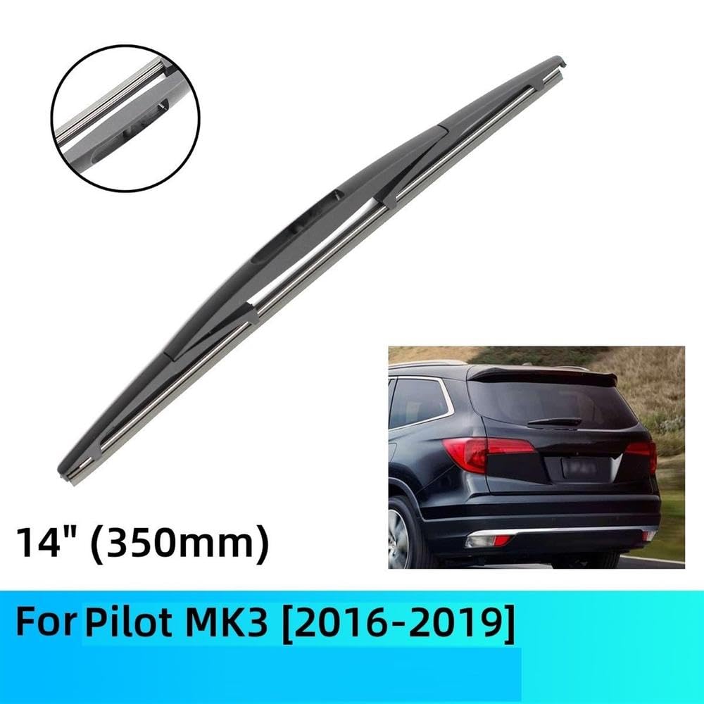 Limpiaparabrisas Coche Para Pilot MK3 Escobillas Limpiaparabrisas Traseras Delanteras Accesorios Cepillos Gancho En U 2016-2019 Limpieza Parabrisas